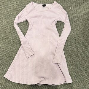 Art Class Light Purple Ribbed Dress